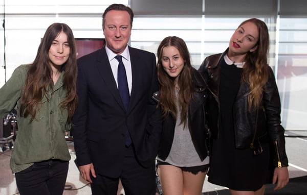 Haim Meet David Cameron