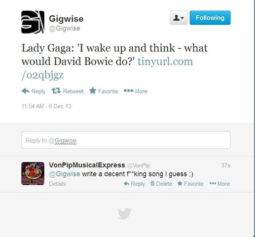 Gaga Is Not Bowie !