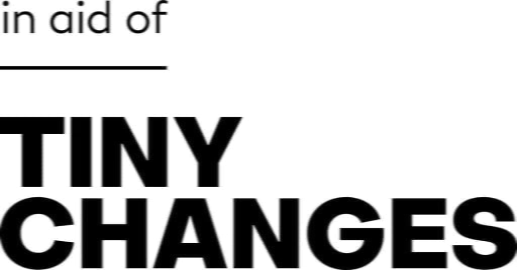 Scottish mental health charity Tiny Changes - Frightened Rabbit + Death Cab for Cutie auction 1 TC logo v2 ilka TC DonationLogo BKStacked